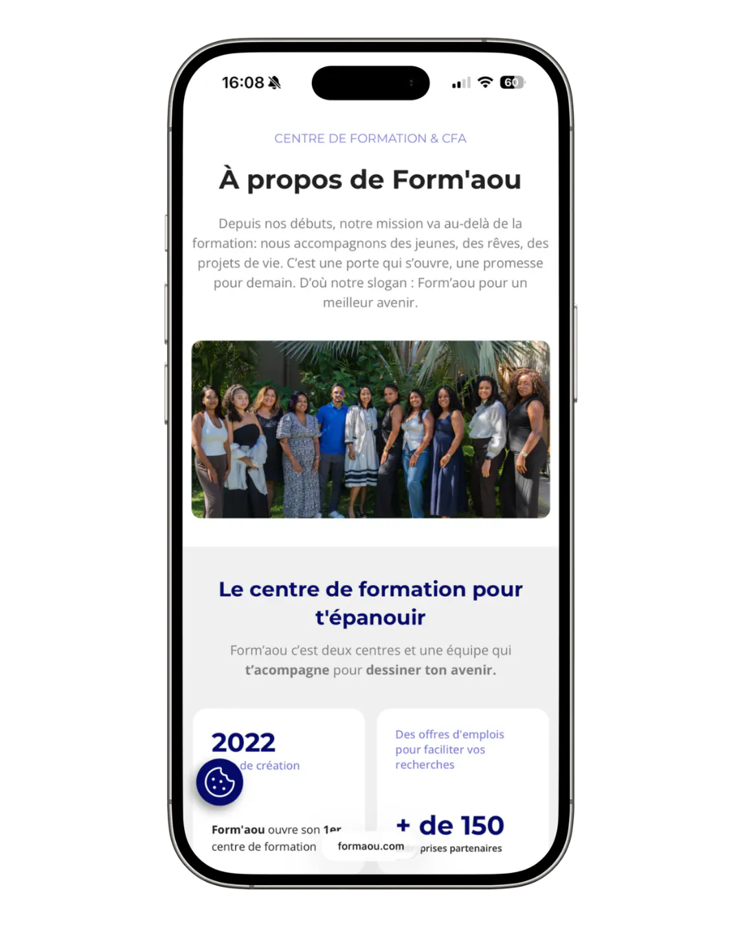 Maquette mobile — Form'aou